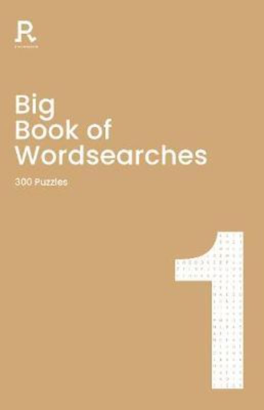 Big Book of Wordsearches Book 1 features 300 puzzles in a compact paperback, perfect for word search enthusiasts.
