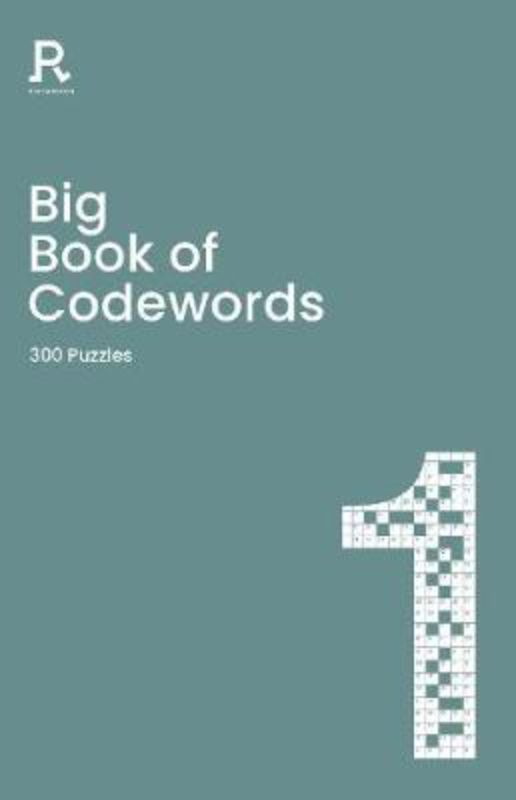 Big Book of Codewords Book 1 - 300 puzzles in a stylish paperback, perfect for brain exercise and entertainment.