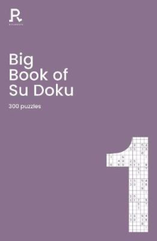 Big Book of Su Doku Book 1 featuring 300 puzzles in a stylish hardback, perfect for all sudoku enthusiasts.