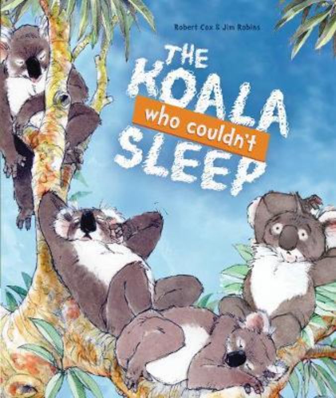 Cover of 'The Koala Who Couldn't Sleep', featuring Clive the koala, a colorful illustration celebrating uniqueness and adventure.