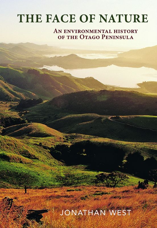 Cover of 'The Face of Nature' book, showcasing the Otago Peninsula's environmental history and lush illustrations.