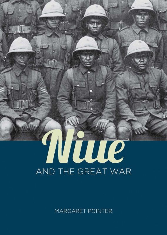 Book cover of 'Niue and the Great War' by Margaret Pointer, highlighting Niue's unique contribution to World War I.