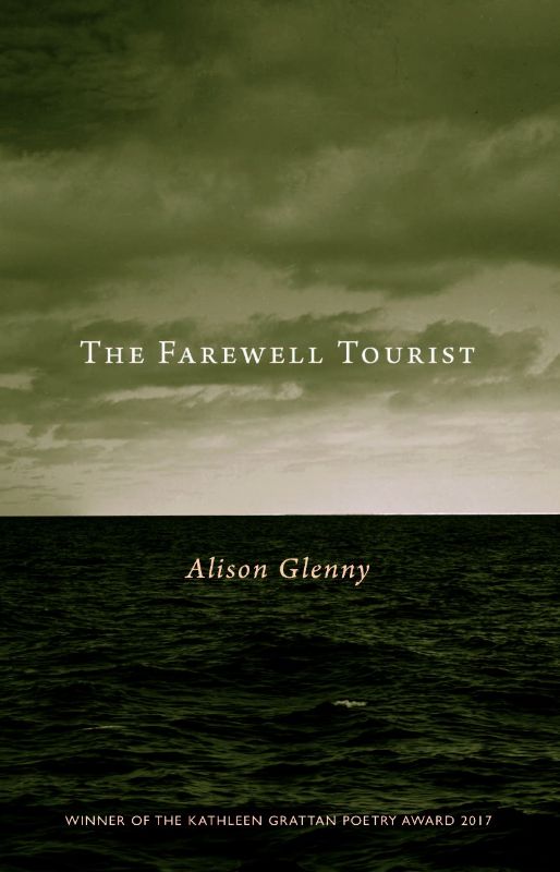 Cover of 'The Farewell Tourist' by Alison Glenny, featuring a haunting polar landscape with snow and icebergs, capturing themes of isolation.