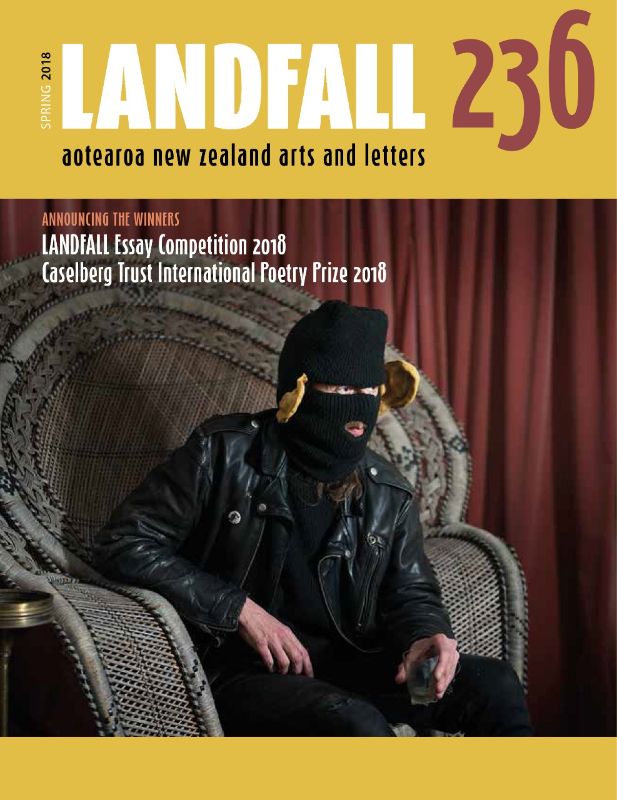 Cover of Landfall 236 showcasing essays and artwork celebrating contemporary New Zealand literature.