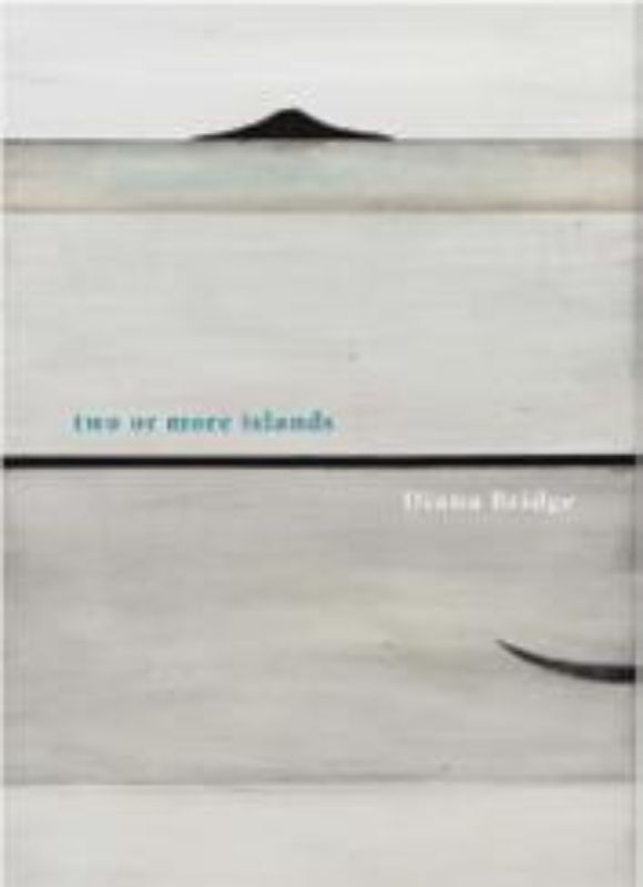 Cover of 'Two or More Islands' by Diana Bridge, showcasing 80 pages of poetry exploring cultural and existential themes.