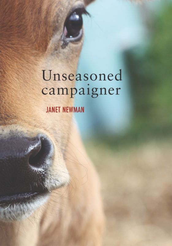 Poetry collection 'Unseasoned Campaigner' by Janet Newman, exploring farming life and familial ties in Horowhenua.
