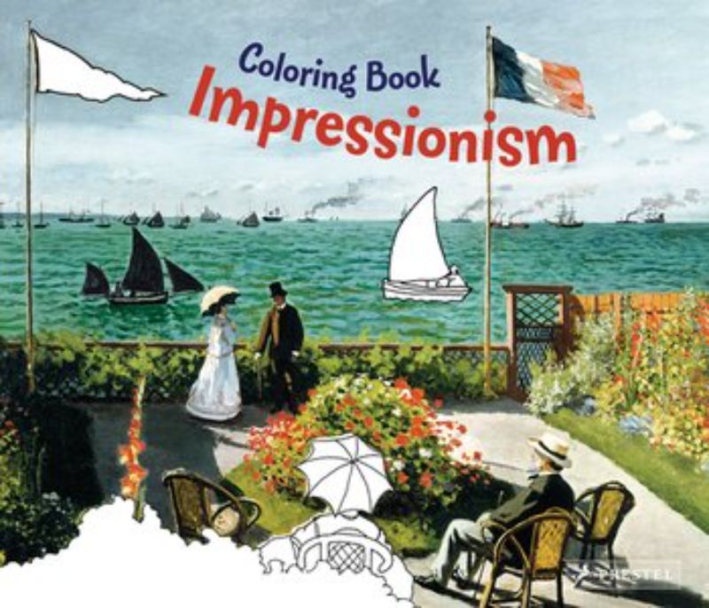 Children's coloring book featuring 32 pages of Impressionist art, designed to inspire creativity and artistic expression.