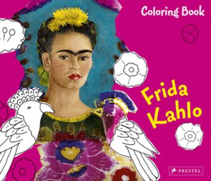 Kahlo Colouring Book with engaging Frida Kahlo illustrations, perfect for inspiring creativity in young artists.