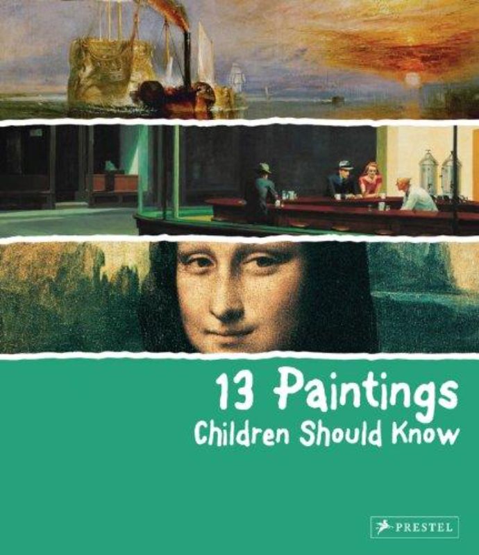 A hardback children's book featuring 13 iconic paintings with interactive activities and artist biographies for young art lovers.