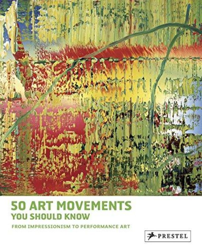 Cover of '50 Art Movements You Should Know' featuring vivid illustrations and essential insights into modern art history.