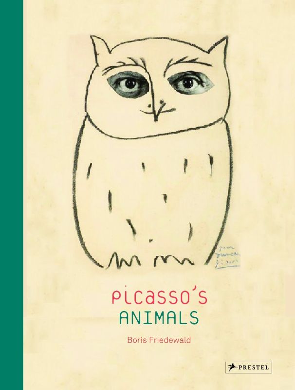 Hardback book exploring Picasso's affection for animals, featuring art and anecdotes about his pets and animal inspirations.