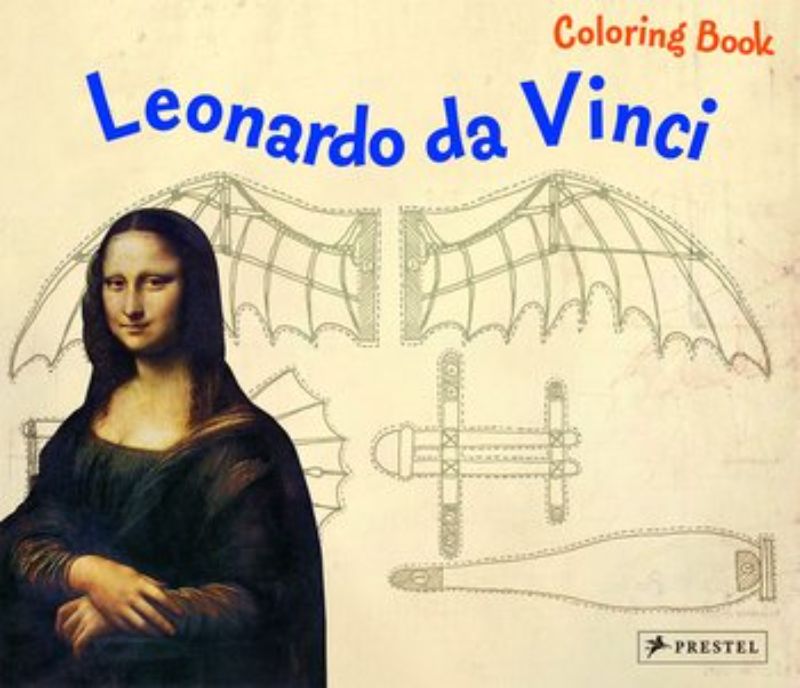 Colouring Book featuring Leonardo da Vinci's masterpieces for young artists to explore creativity and art history.