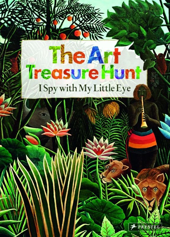 Children's book featuring art treasures and I Spy challenges with famous masterpieces and vibrant illustrations.