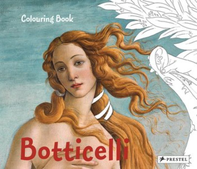 Colouring Book Botticelli featuring 32 intricate line art pages for kids to explore and color Botticelli's masterpieces.