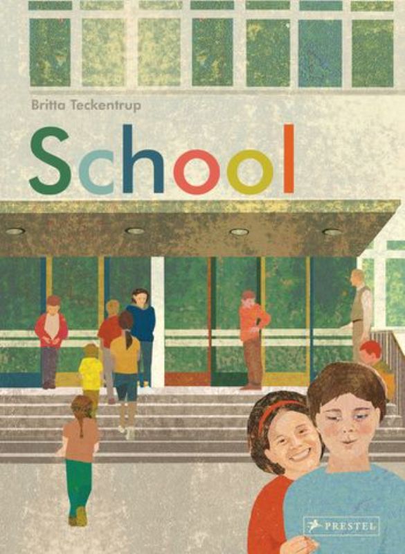 Illustrated hardback book by Britta Teckentrup exploring the diverse emotions of a school day for children.