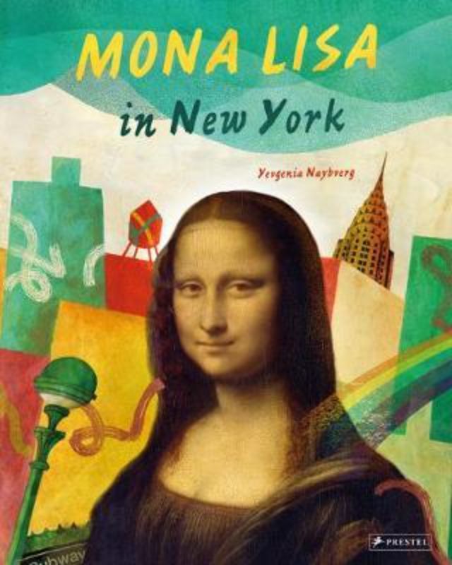Mona Lisa exploring New York City with Tag, in a vibrant children's book filled with adventure and art appreciation.