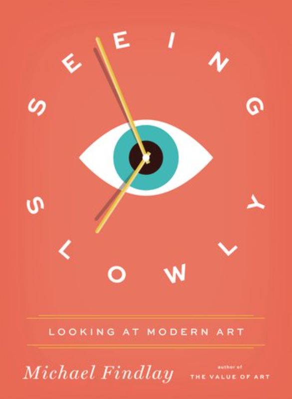 Hardback art book 'Seeing Slowly' by Michael Findlay explores modern art and encourages personal interpretation and connections.