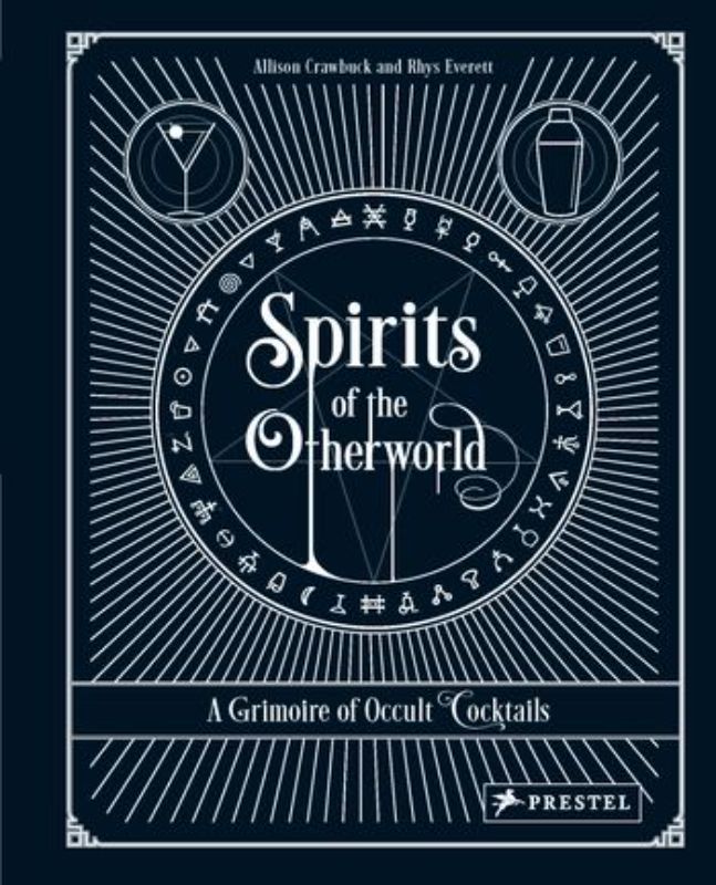 Hardback book featuring cocktail recipes inspired by astrology, tarot, and palmistry for magical mixology enthusiasts.