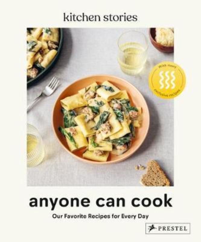 Cookbook 'Anyone Can Cook' by Kitchen Stories with 320 pages of simple, elegant recipes for every home chef.