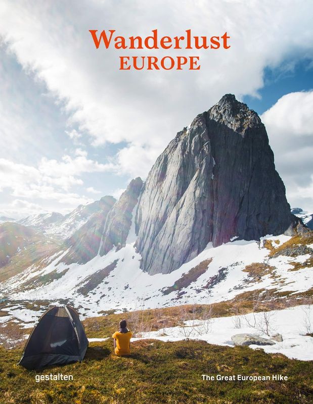 Hardback book 'Wanderlust Europe' featuring stunning photography and essential hiking routes across Europe.