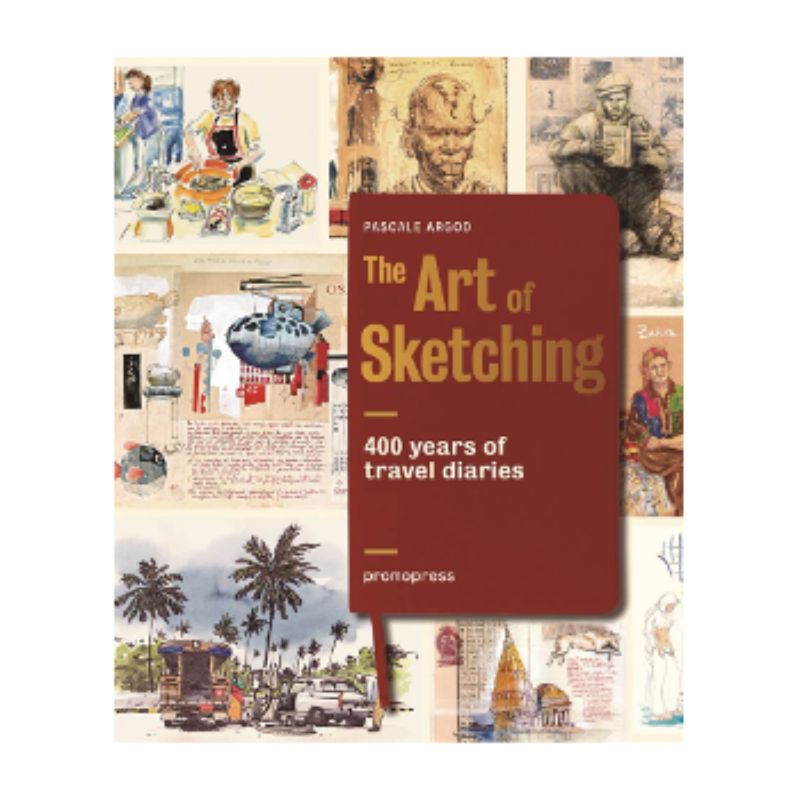 Cover of 'The Art of Sketching', showcasing art and travel fusion with stunning visuals and insightful narratives.