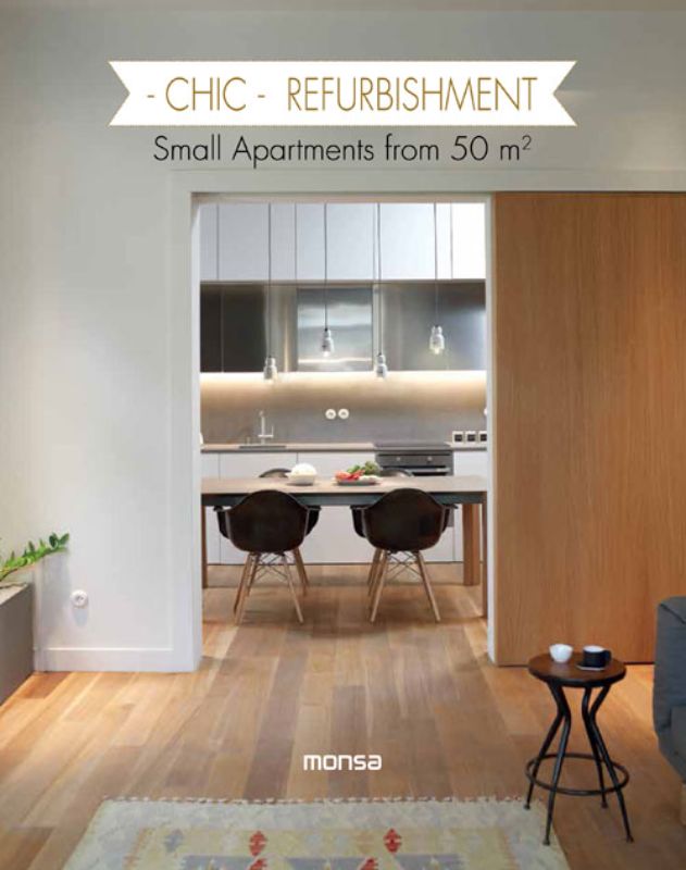 Chic Refurbishment hardback book by Patricia Martinez, featuring 144 pages of elegant interior transformation projects.