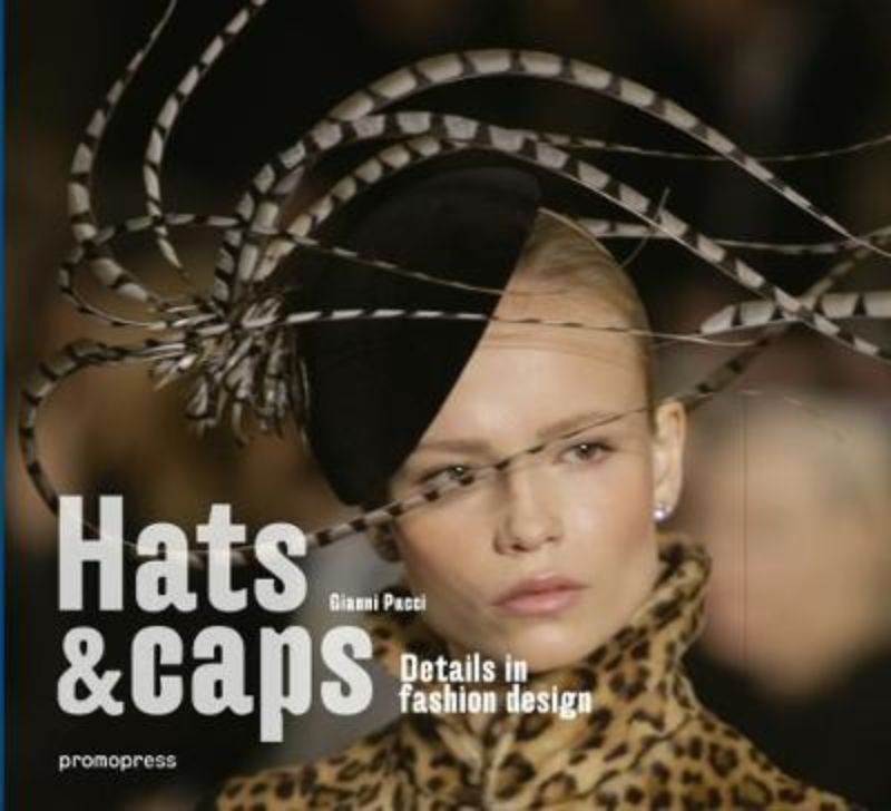 A captivating hardcover showcasing 1,200+ stylish hats, caps, and headwear designs by renowned fashion photographer Gianni Pucci.