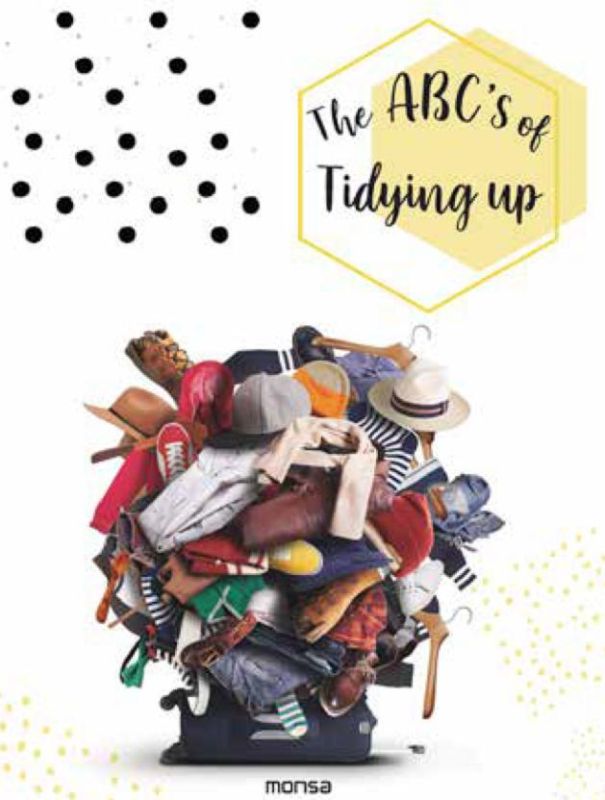 The ABCs of Tidying Up book cover featuring a minimalist design, inviting readers to declutter their spaces and minds.