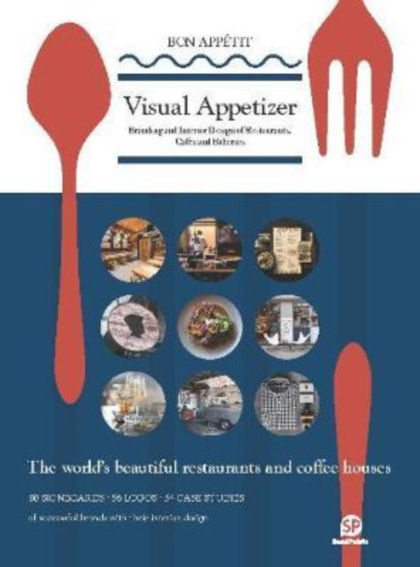 Visual Appetizer paperback book featuring 208 pages of stunning culinary graphics and design inspiration.