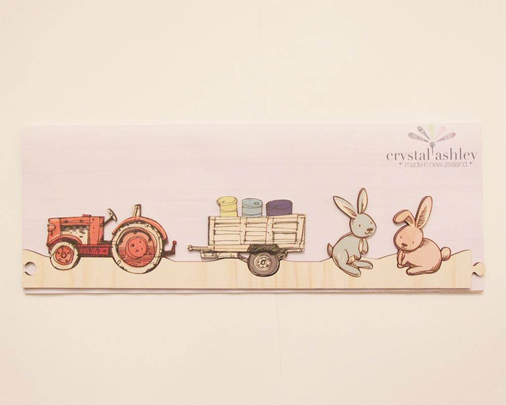 Vibrant Farm Jigsaw Strip wall art for kids' rooms, customizable layout adds creativity and playfulness to decor.