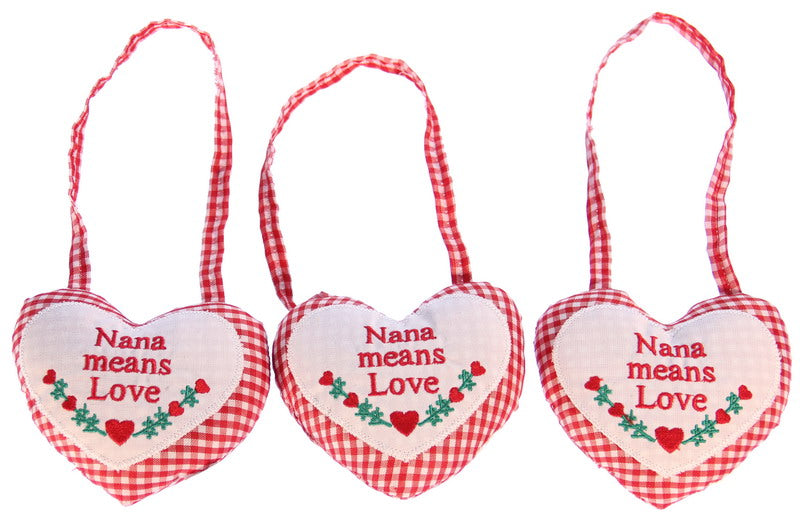 Hanging Heart Set of 3 - Nana