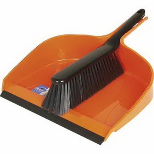 Maxi Large Dust Pan Set Orange/Black AD037
