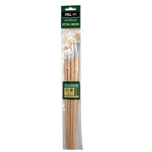 Premium Flat Detail Brush Set 4 Pack