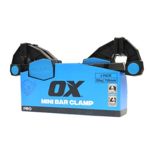 Pro Mini Bar Clamp 150mm 50kg 4 Pack