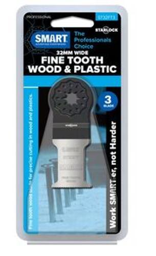 STARLOCK Professional Series Wood Blade Fine Tooth 32mm 3 Pack
