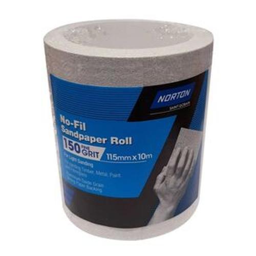 No-Fil Roll 115 x 10m P150 Grity Sandpaper