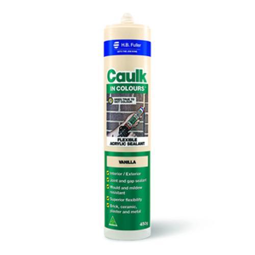 Caulk In Colours Flexible Acrylic Sealant 450g Vanilla 15019081