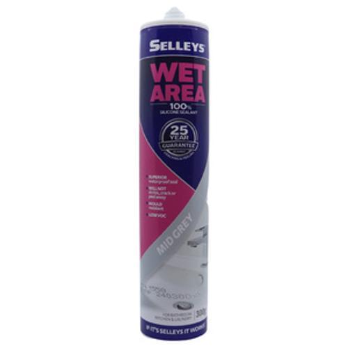 Wet Area Silicone Sealant Mid Grey 300g