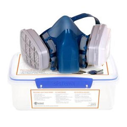 Wise Silicone Half Face Mask Set WIth Container OSFA