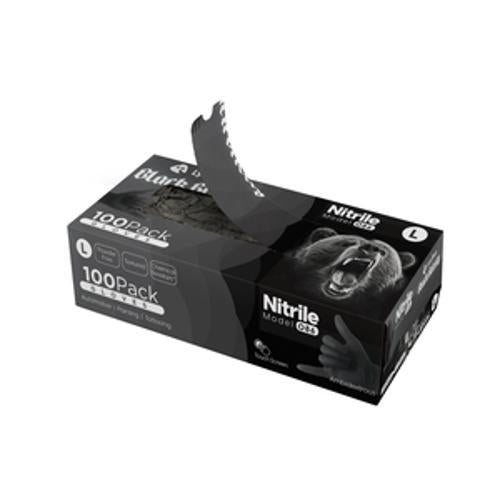 Grizzly Disposable Gloves Large Black