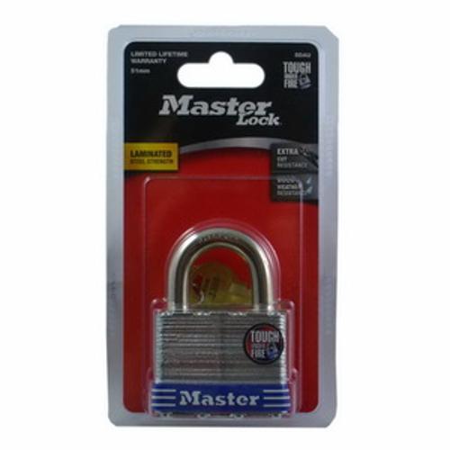 Pin Tumbler Keyed Padlock Shank Laminated Steel 51mm 25mm