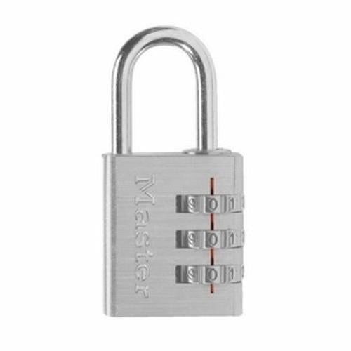 No 630 Combination Luggage Padlock Brass Plated Aluminium 30mm