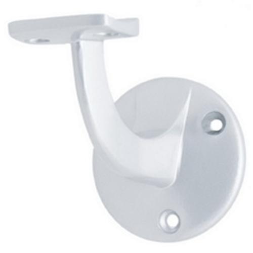 Bannister Bracket Round Base Satin Chrome