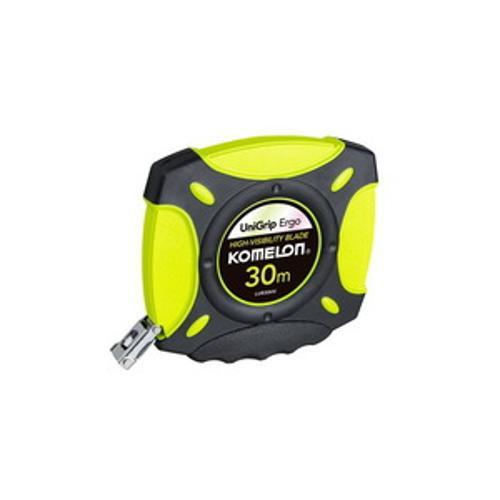 UniGrip Ergo Pocket Tape Measure 30m x 10mm High-Vis Long Closed Steel Blade TA3114