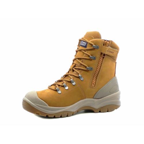 Monza Zip Safety Boot Steel Toe And Midsole Sahara UK8