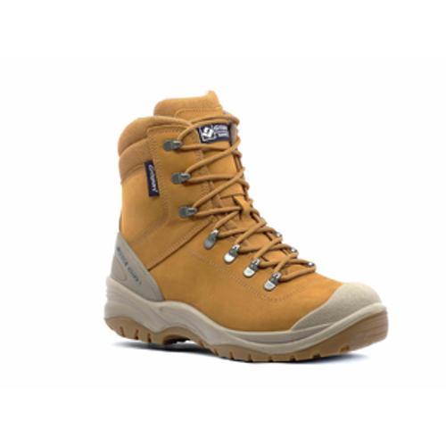 Monza Zip Safety Boot Steel Toe And Midsole Sahara UK10