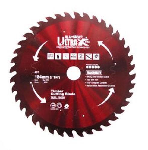Ultra Xtra Circular Saw Blade 184mm x 40T BLUX530-18440