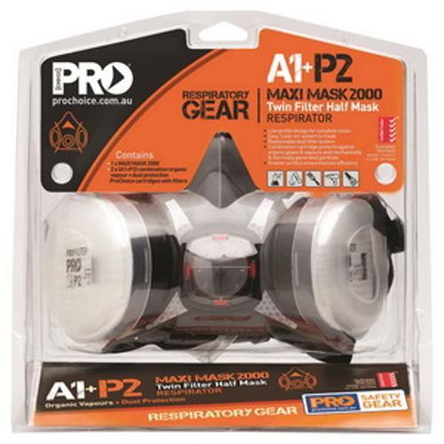 Respiratory Protection Half Mask With A1P2 Class Cartridges HMA1P2