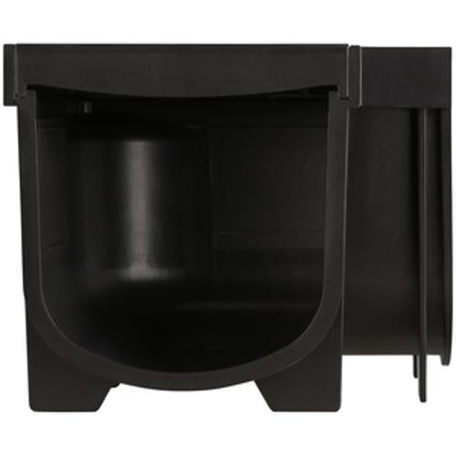 Connecto Trade Corner Channel And Standard Grate 90 Degree 130mm Black CT130CS