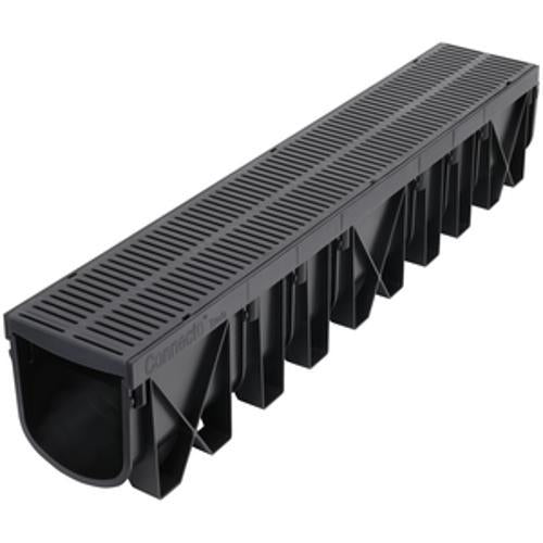 Connecto Trade Drainage Channel & Pedestrian Grate 130 x 1000mm Black